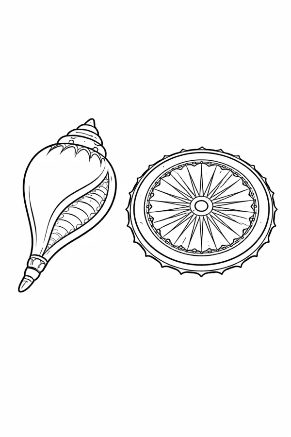 Shankha & Sudarshana Chakra